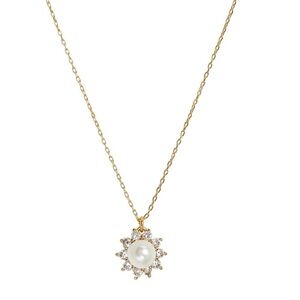 KATE SPADE • Gold Sunny Pearl Halo Necklace
